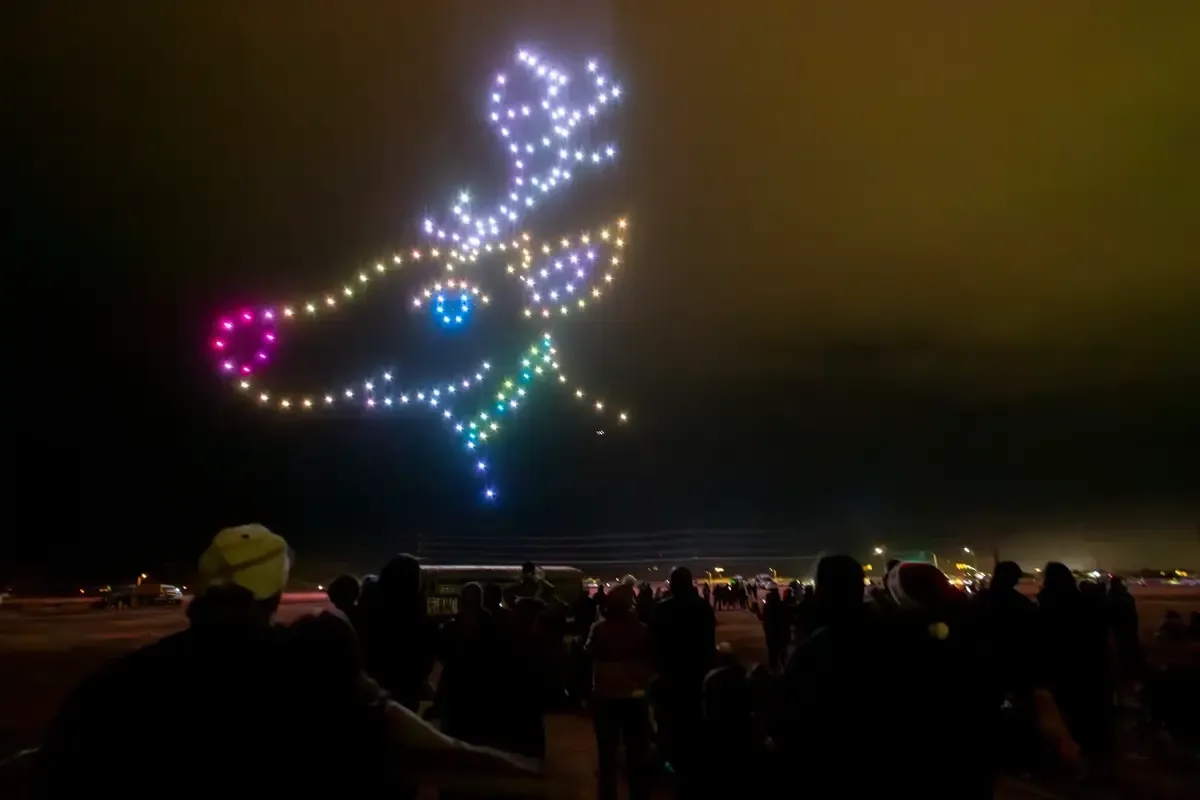 Holiday Drone Show at Staheli Family Farm