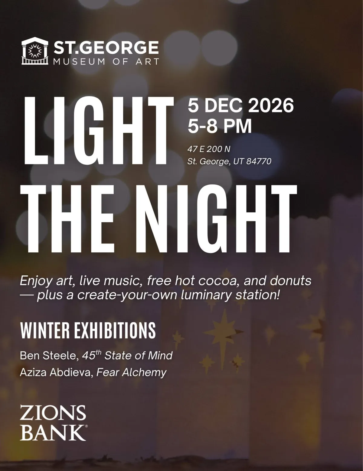 Light the Night at the St. George Museum of Art