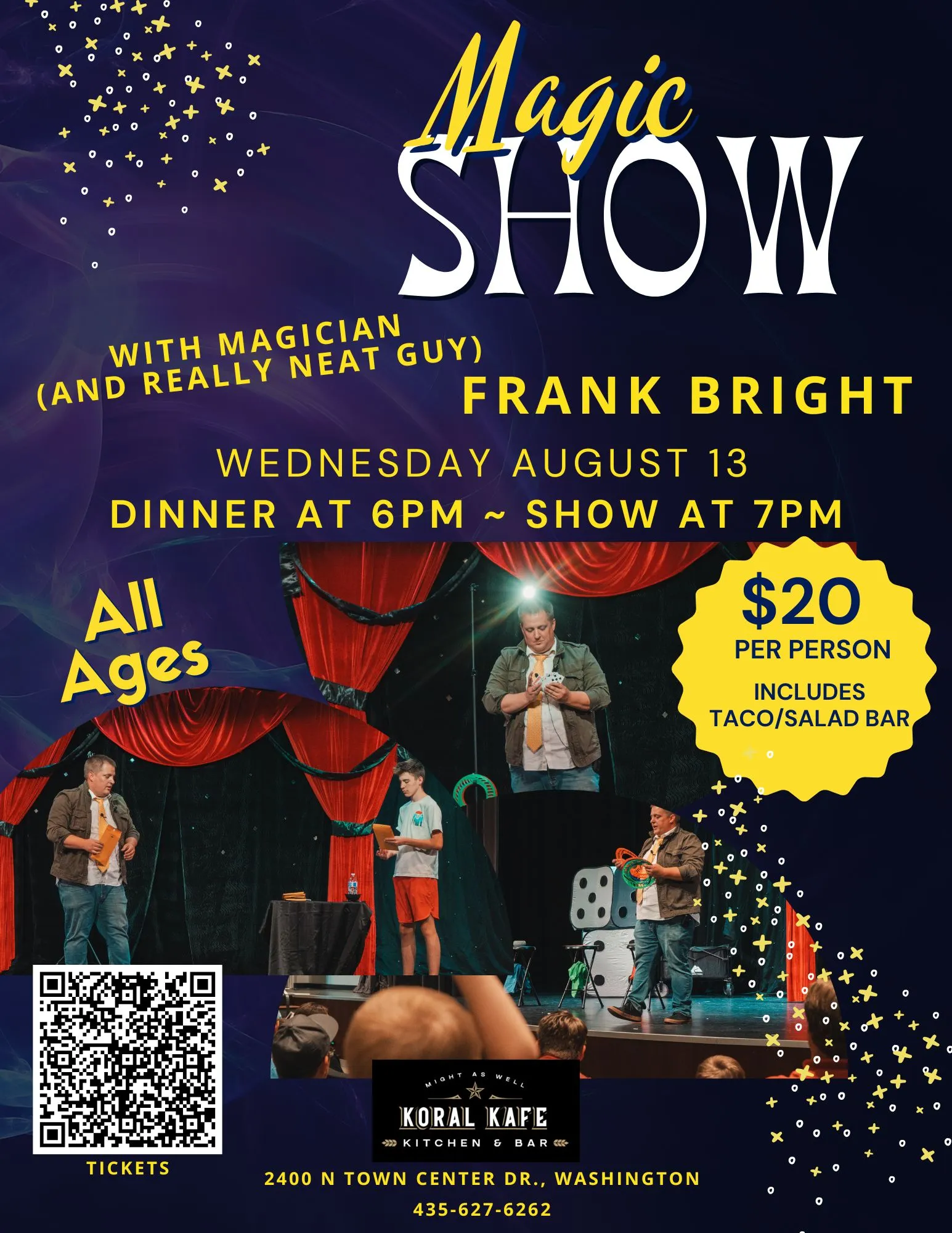 Dinner and Magic Show with Frank Bright - Families Welcome - Gallery image 1