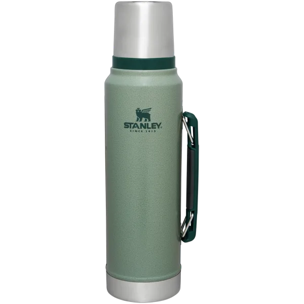Stanley Classic Legendary vacuum bottle, 1.1 quart, Hammertone Green